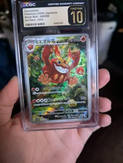 Darmanitan AR 099/086 Black Bolt Japanese Pokemon CGC Pristine 10 Art Rare - Image 1