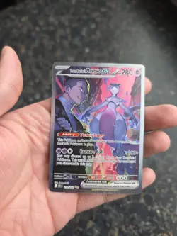 Pokemon TCG - Team Rocket's Mewtwo ex 231/182 Destined Rivals - Image 3