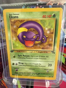 Pokemon TCG Ekans Fossil 46 1st Edition Common Never Played! Near Mint! - Image 1