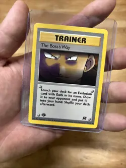 Pokemon Trainer The Boss's Way 1st Edition 73/82 WOTC Vintage LP - Image 1