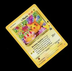 2021 Pokemon Celebrations BIRTHDAY PIKACHU HOLO #24! - Image 1