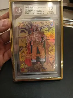 Gold D Roger Carta Gradata Bgs 10 One Piece Stupenda Con Cover Gold - Image 4