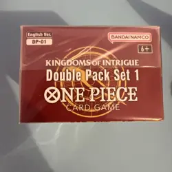 One Piece TCG Kingdoms Of Intrigue DP-01 Factory Sealed Double Pack Set 1 - Image 2