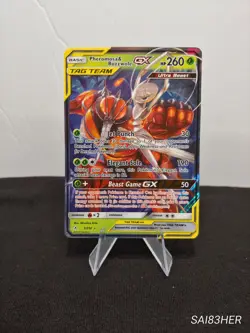 Pokemon TCG Pheromosa & Buzzwole GX Tag Team 1/214 Unbroken Bond NM - Image 1