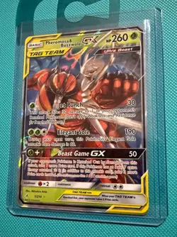 Pokemon TCG - Pheromosa & Buzzwole GX - Unbroken Bonds 1/214 Full Art ENGLISH NM - Image 1