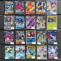 Pokemon TCG Card Lot 20 Sword & Shield Era Holo Rare - V VMAX EX Bundle - Image 1