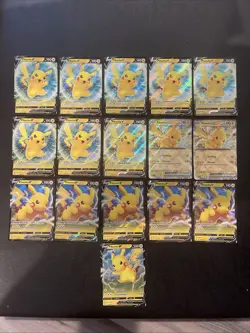 Pokemon Card Lot 16x Pikachu V SWSH198 SWSH061 086/264 EX 028/131 TCG Holos - Image 1