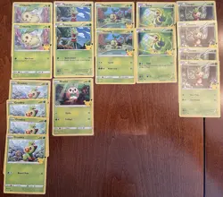 2021 Pokemon McDonald's 54 Card Celebrations 25th Anniversary Non Holo Lot - Image 2