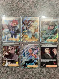 Pokemon Trainer Full Art 6 Card Bundle. - Image 1