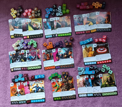 32 marvel dice master rare lot mystique fury angel iron mr pro shield loki hill - Image 1