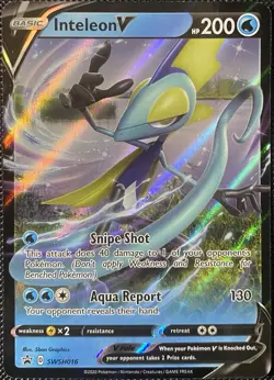 Inteleon V SWSH016 SWSH: Sword & Shield Promo Cards Holo - Pokemon Card - Image 1