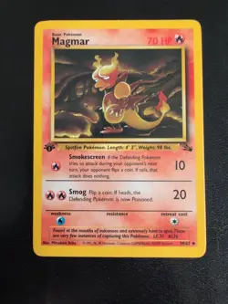 Magmar 39/62 First Edition Pokemon Card Fossil - Image 1