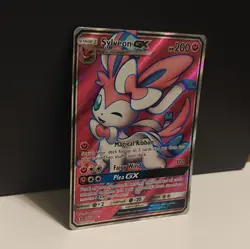 Pokemon TCG Sylveon GX Full Art 140/145 SM Guardians Rising Ultra Rare Holo - Image 2