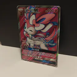 Pokemon TCG Sylveon GX Full Art 140/145 SM Guardians Rising Ultra Rare Holo - Image 3