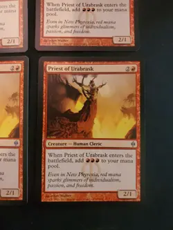 4x Priest of Urabrask New Phyrexia NM Magic The Gathering MTG Tcg Playset X4 4 - Image 4