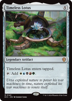 Timeless Lotus Light Play, English Magic the Gathering MTG Commander: Lorwyn Ecl - Image 1