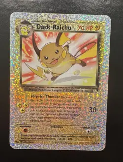 Pokemon Dark Raichu Legendary Collection Reverse Holo S3/S4 Box Topper - Image 1