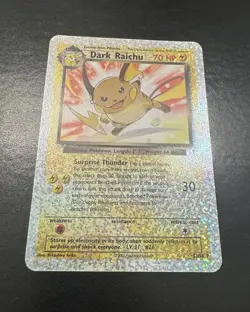 Pokemon Dark Raichu Legendary Collection Reverse Holo S3/S4 Box Topper - Image 2