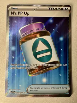 N's PP Up 262/217 Full Art Ultra Rare - Pokemon Ascended Heroes ENGLISH NM - Image 1