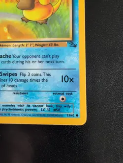 Psyduck First Edition Pokemon Fossil 53/62 Fossil - Image 4