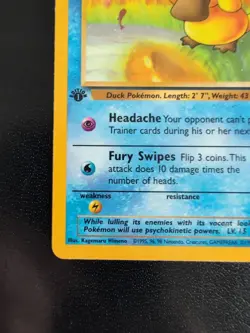 Psyduck First Edition Pokemon Fossil 53/62 Fossil - Image 5