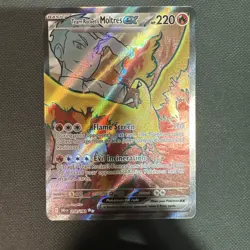 Team Rocket’s Moltres ex 208/182 Full Art Pokemon TCG Destined Rivals NM - Image 1