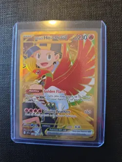 Pokemon TCG Destined Rivals Ethan's Ho-Oh EX Ultra Rare Full Art - Image 1