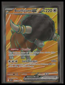 Pokemon TCG Bouffalant ex 162/086 SV: White Flare Ultra Rare,Holo NM/M - Image 1