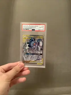 Pokemon Arceus & Dialga & Palkia GX Japanese Alter Genesis 065/095 PSA 10 - Image 1