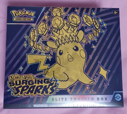 Pokemon TCG Scarlet & Violet Surging Sparks FACTORY SEALED Elite Trainer Box ETB - Image 1