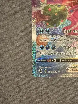 2021 Pokemon Gengar VMAX 271/264 Alt Art Fusion Strike - Image 2