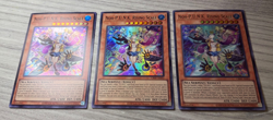 YuGiOh Asian English CR09-AE092 Noh-P.U.N.K. Rising Scale x3 Super Rare Playset - Image 2