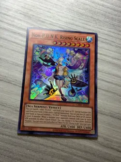 YuGiOh Asian English CR09-AE092 Noh-P.U.N.K. Rising Scale x3 Super Rare Playset - Image 4