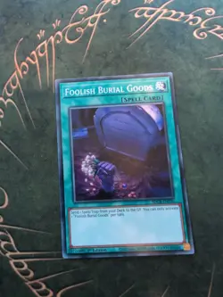 YUGIOH Foolish Burial Goods SDCB-EN030 Common 1st Edition - Image 1