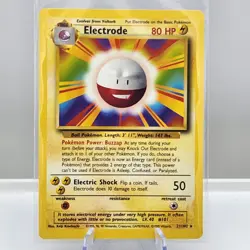 Electrode Base Set 21/102 Rare Pokemon Card NM - Image 1