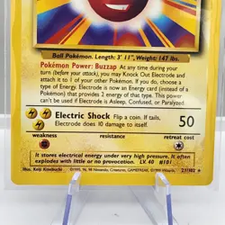 Electrode Base Set 21/102 Rare Pokemon Card NM - Image 3