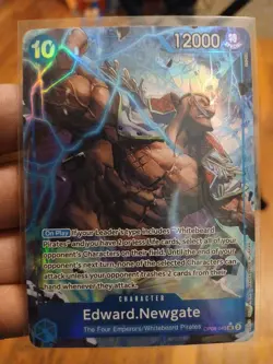 Edward Newgate OP08-043 Parallel Alt Art SR Two Legends One Piece NM English - Image 1