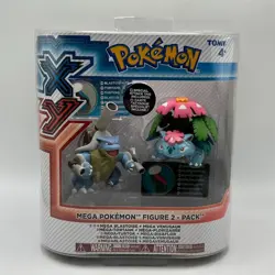 TOMY Pokemon XY Mega Pokemon Figure 2 - Pack Blastoise and Venusaur New and Rare - Image 1
