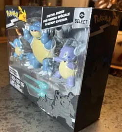 Pokemon Select Squirtle, Wartortle & Blastoise Evolution Figure Multi-Pack - New - Image 3