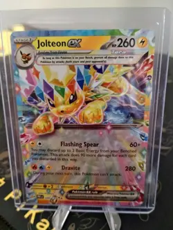 Pokemon TCG Jolteon EX 030/131 SV Prismatic Evolutions Holo Card NM Condition - Image 1