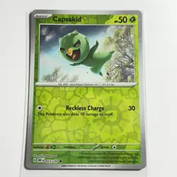 Capsakid - 023/197 Common Reverse Holo Card SV03: Obsidian Flames Pokemon TCG NM - Image 1