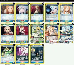 UNION ARENA: Sword Art Online Yellow Goddess 50 Card Deck - Image 2