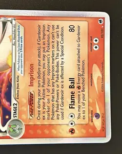 2006 Pokemon Card Gardevoir EX (Delta Species) 93/101 Dragon Frontiers Holo TCG - Image 3