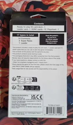 One Piece TCG Zoro & Sanji Starter Deck ST-12 English (SEALED) Cards - Image 3