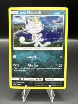 ALOLAN MEOWTH SM43 - NM - SM BLACK STAR PROMOS PROMO ENGLISH POKEMON CARD - Image 1