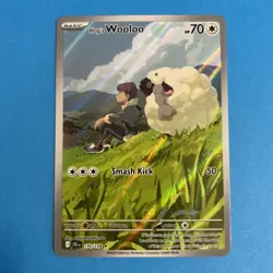 Pokemon Card Hop's Wooloo 170/159 Illustration Rare Journey Together Mint - Image 1