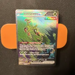 Pokemon TCG Temporal Forces: Iron Leaves ex 203/162 Special Illustration Rare - Image 1