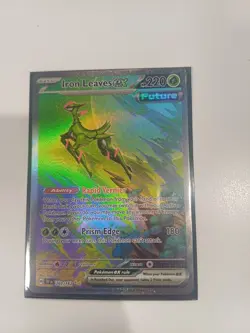 Pokemon TCG Iron Leaves EX 203/162 Special Illustration Rare, Temporal Forces - Image 1
