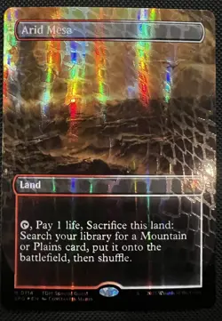 Arid Mesa (Borderless) (Dragonscale Foil) Special Guests Foil - Image 1