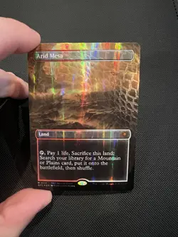 Arid Mesa (Borderless) (Dragonscale Foil) Special Guests Foil - Image 2